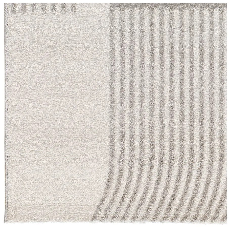 Jasnoszaro-kremowy dywan 200x290 cm Flora – Universal