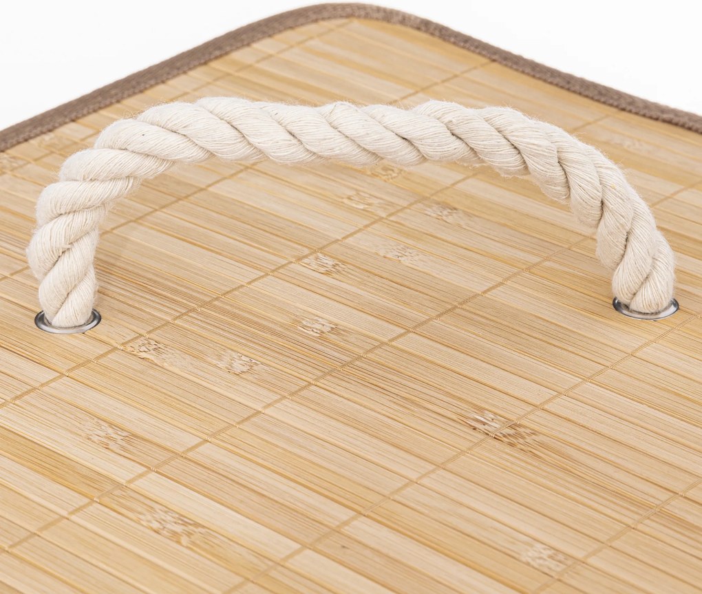 Kosz na pranie BAMBOO narożny, 48 l