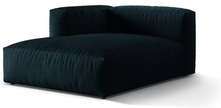 Ciemnoniebieski aksamitny moduł sofy (lewostronny) Martina – Micadoni