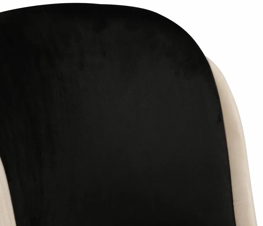 Zestaw krzeseł do jadalni Dore Black and Cream, 2szt., 2 szt.