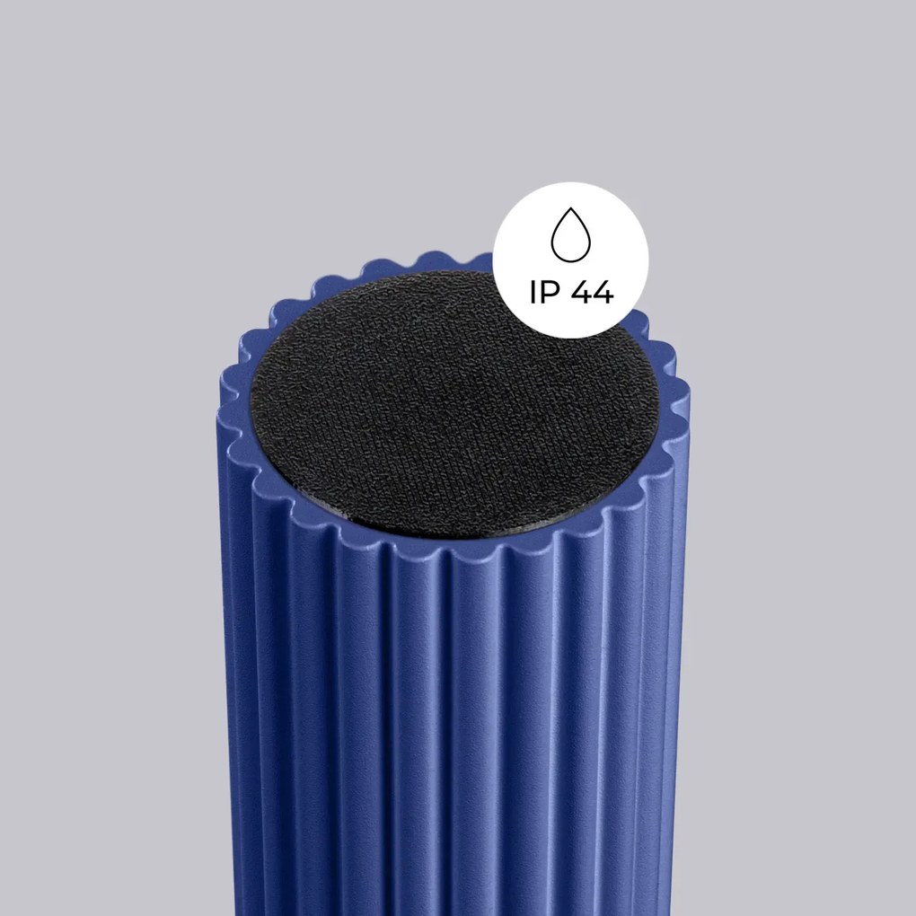 Plafon HALO ultramaryna IP44 ryflowany SOLLUX  LIGHTING