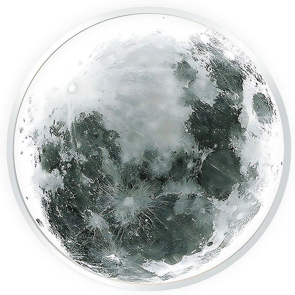 Lampa sufitowa APP1806-CW Moon plafon LED BIAŁA
