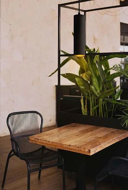 Czarna podłużna lampa wisząca LED - EX334 C2-K37