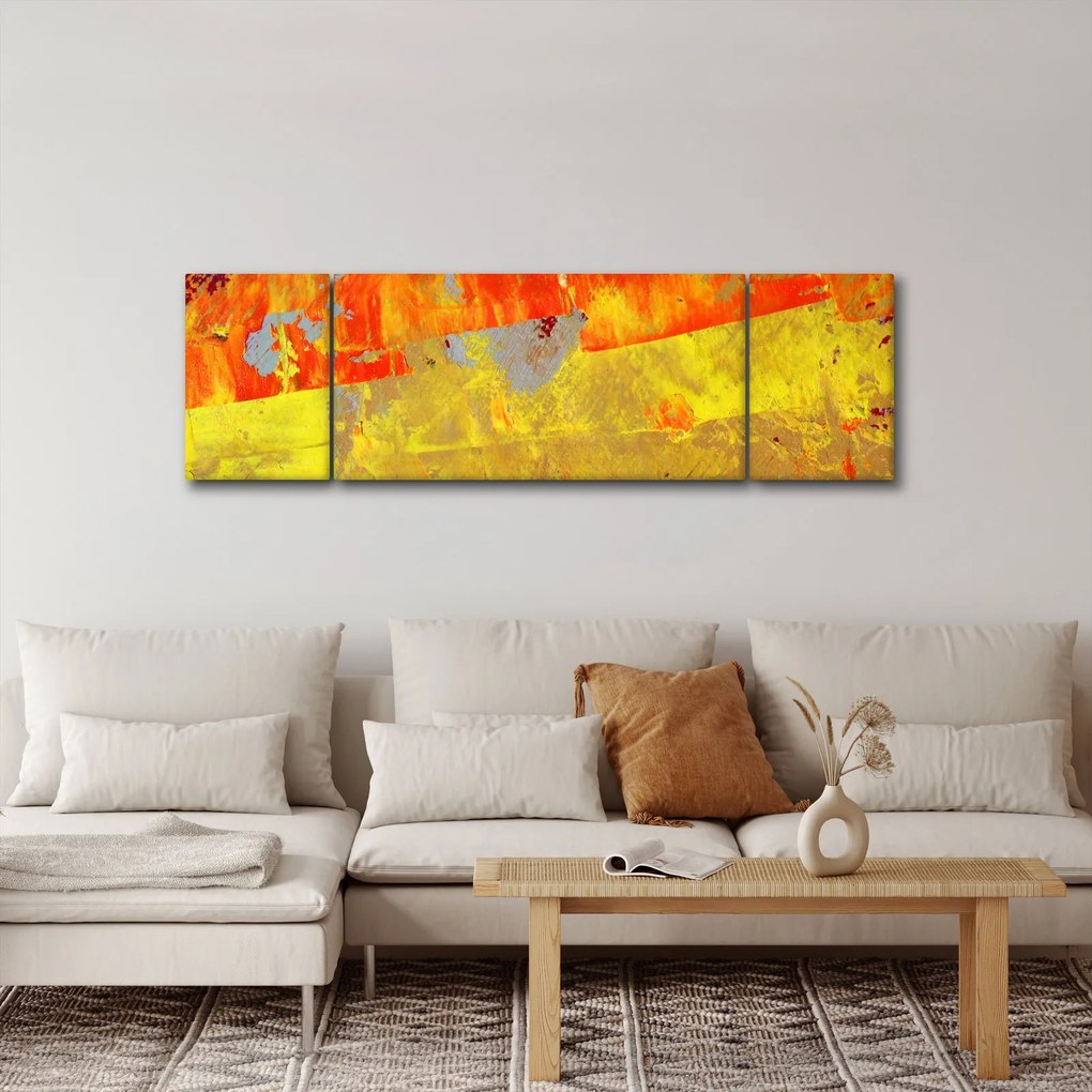 Obraz abstrakcji - malarstwo (170x50 cm)