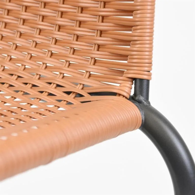 Krzesło ogrodowe bistro, sztaplowane, szary/naturalny