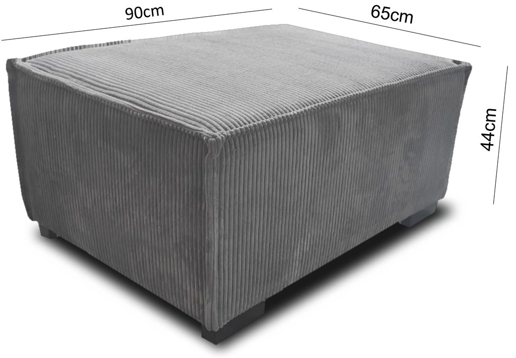 Pufa SMART ciemnoszara