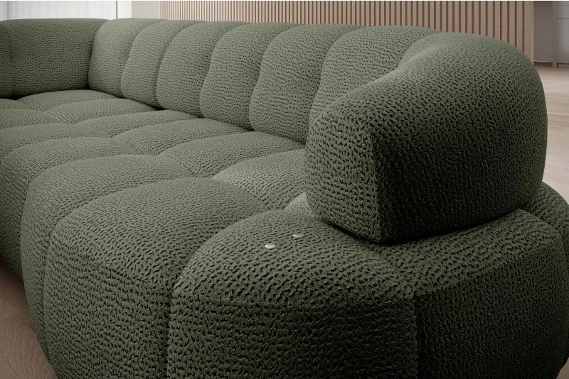 Narożnik VELPA L z elektryczną regulacją siedziska Prawostronny w tkaninie JAGUAR 12 WERSAL