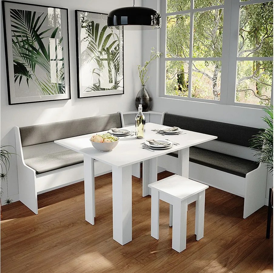 Corner Bank Group biały 180x180x80 roman