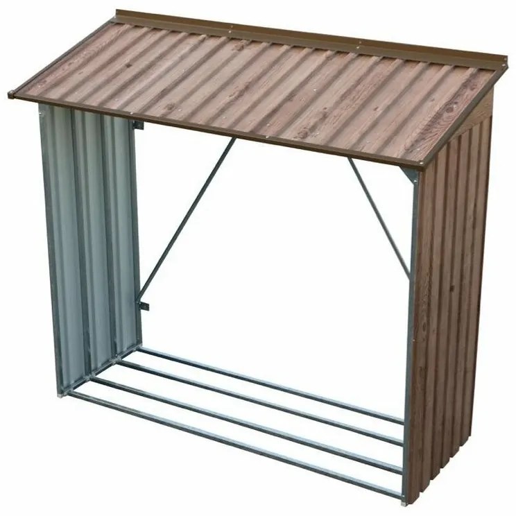 Duramax Blaszana wiata na drewno, dekor dąb