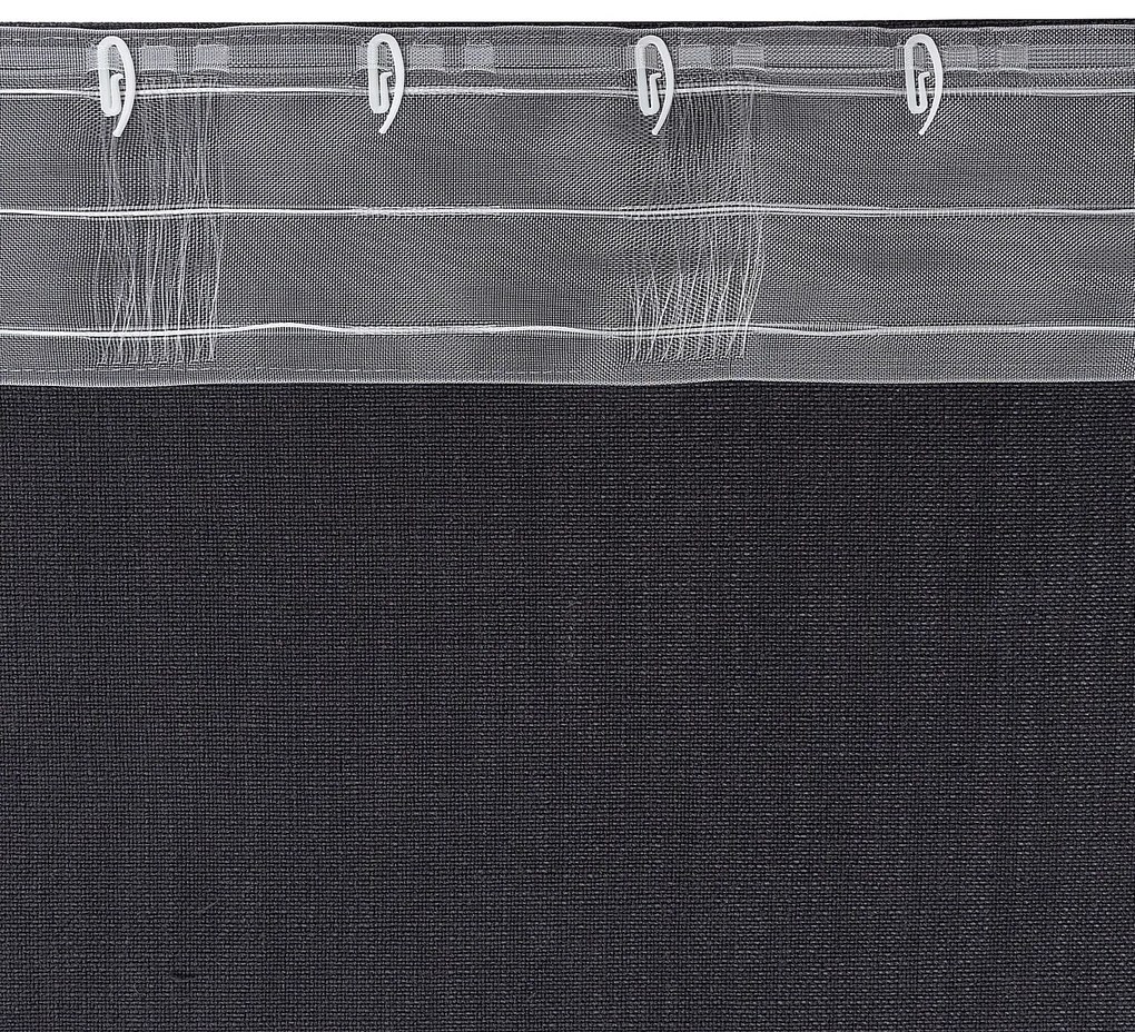 Zasłona gotowa na taśmie marszczącej 140x280cm anthracite 1 szt.