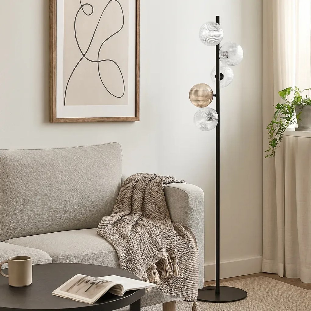 Stojąca lampa z kryształowymi kloszami Z8-S70