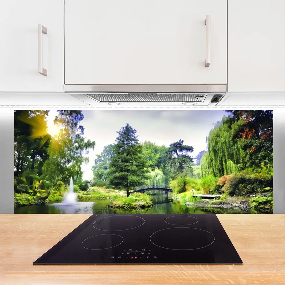 Panel Kuchenny Promienie Słońca Nad Wodospadem