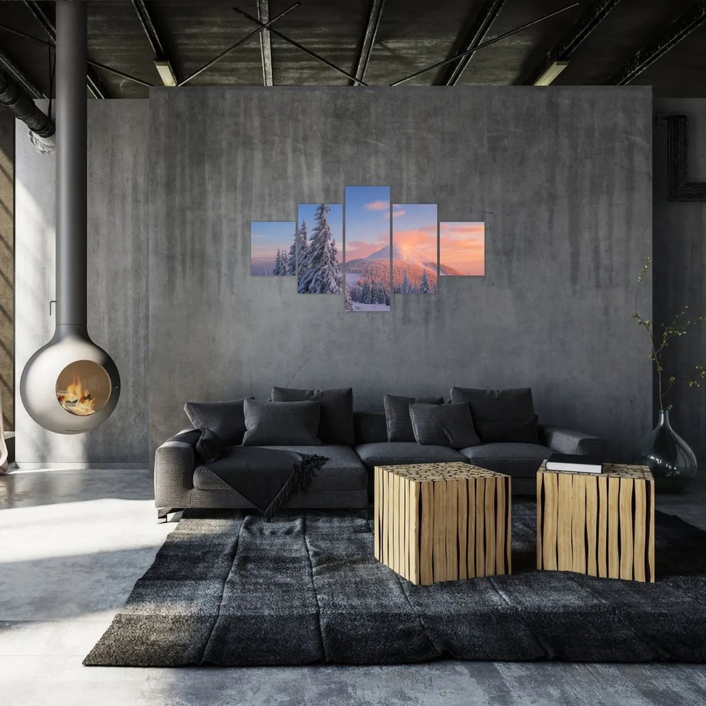 Obraz - Zimowy krajobraz (125x70 cm)