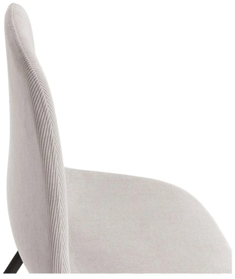 Kremowe tapicerowane krzesła zestaw 4 szt. Minka – Marckeric