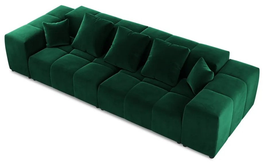 Zielona aksamitna sofa 320 cm Rome Velvet – Cosmopolitan Design