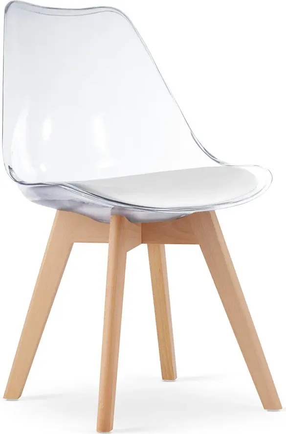 Przezroczyste krzesło minimalistyczne M5-F02