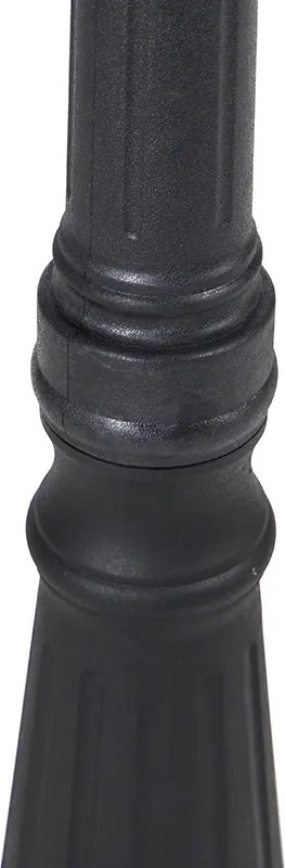 Klasyczna latarnia czarna 3 światła IP44 - Capital