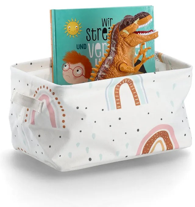 Płócienny koszyk, 28 x 21 x 16 cm