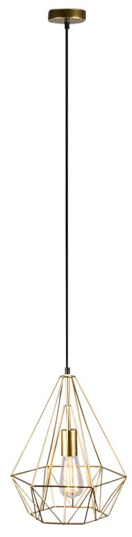 Inteligentna lampa wisząca industrialna złota z WiFi ST64 - Carcass Nowoczesny Oswietlenie wewnetrzne