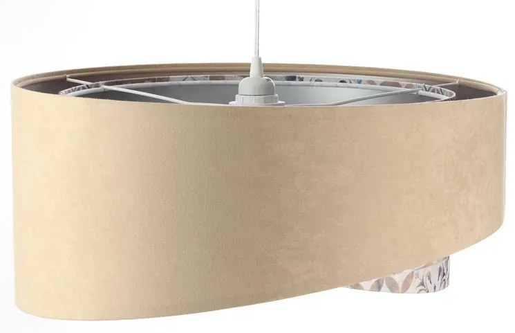 Beżowa lampa wisząca nad stół R5-T65