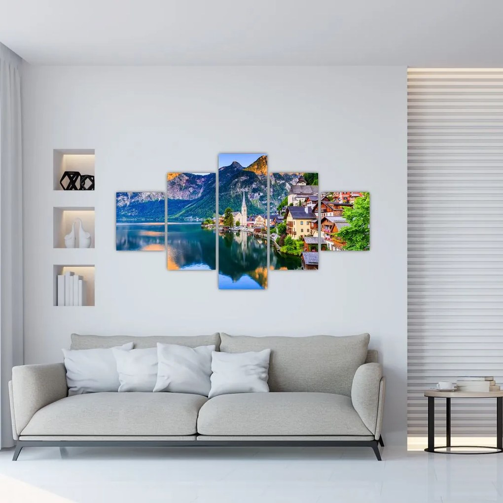 Obraz - Wieś alpejska (125x70 cm)