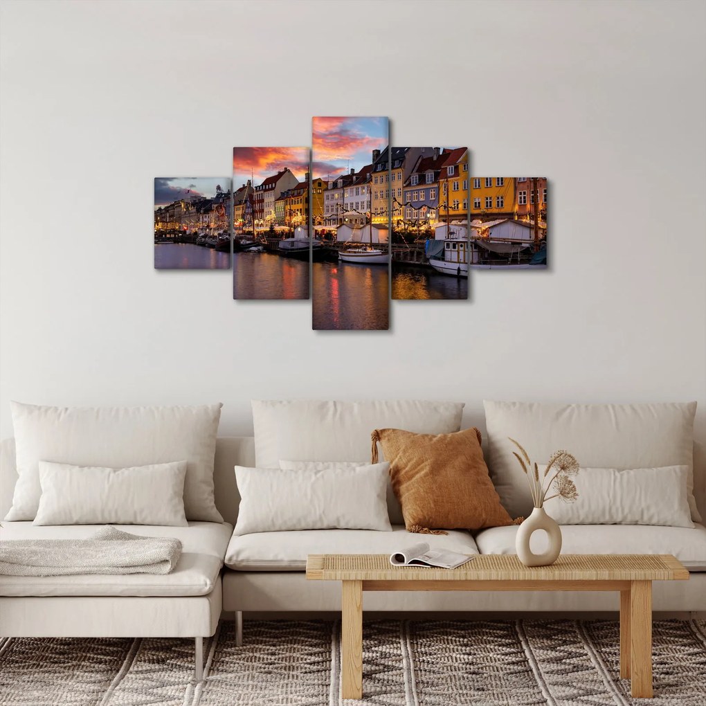 Obraz - Nyhavn, Kopenhaga (125x70 cm)