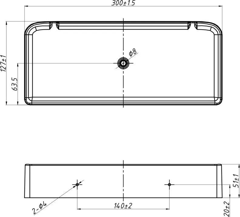 Mexen X-Wall-S półka ścienna SMC 30 x 12,7 cm, biała - 1901301305