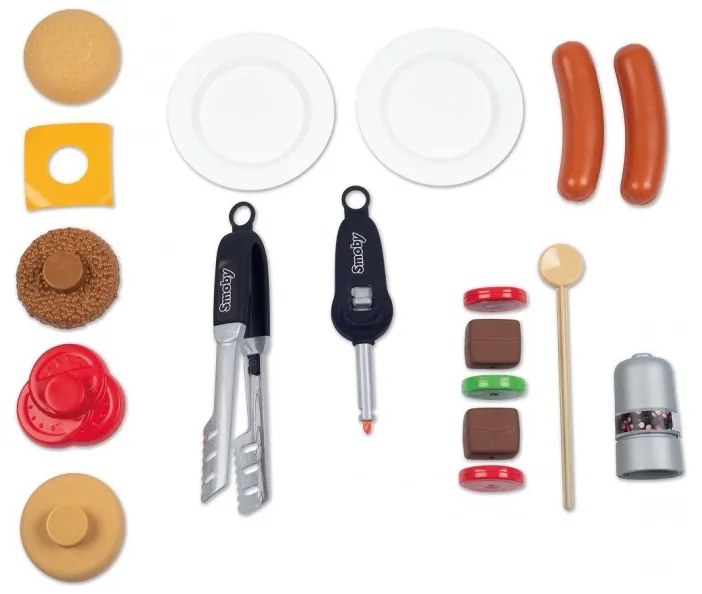 Smoby grill ogrodowy dla dzieci barbecue 18 akcesoriów