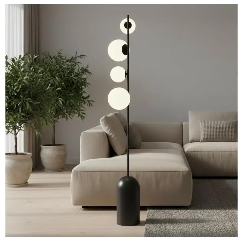 Lampa stojąca ETNO 4xG9/8W/230V czarna