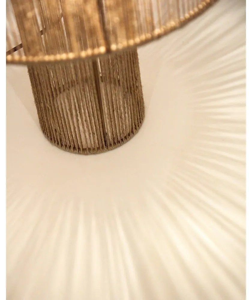 Lampa stołowa w naturalnym kolorze z kloszem z juty (wysokość 54 cm) Pontos – Kave Home
