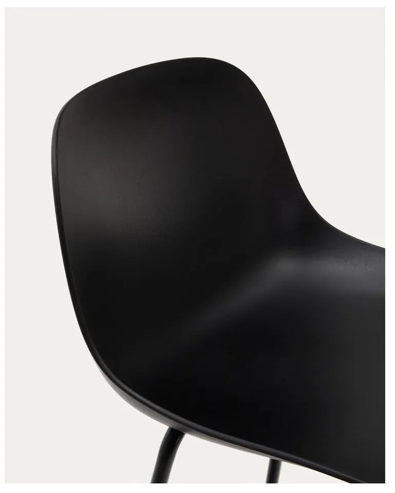 Czarny hoker (wysokość siedziska 74 cm) Altea – Kave Home