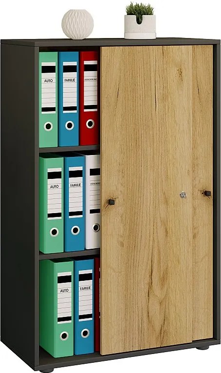 Drzwi przesuwne szafki biurowej Lona 3-krotnie