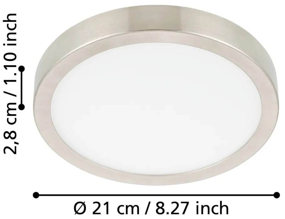 Szara lampa sufitowa LED FUEVA 5 – EGLO