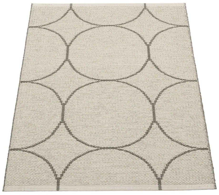 Ciemnoszary dywan odpowiedni na zewnątrz 70x100 cm Boo Charcoal Linen – Pappelina