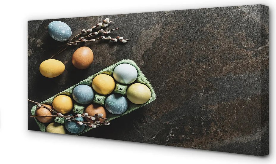 Fotoobraz na płótnie Jajka i Bazie