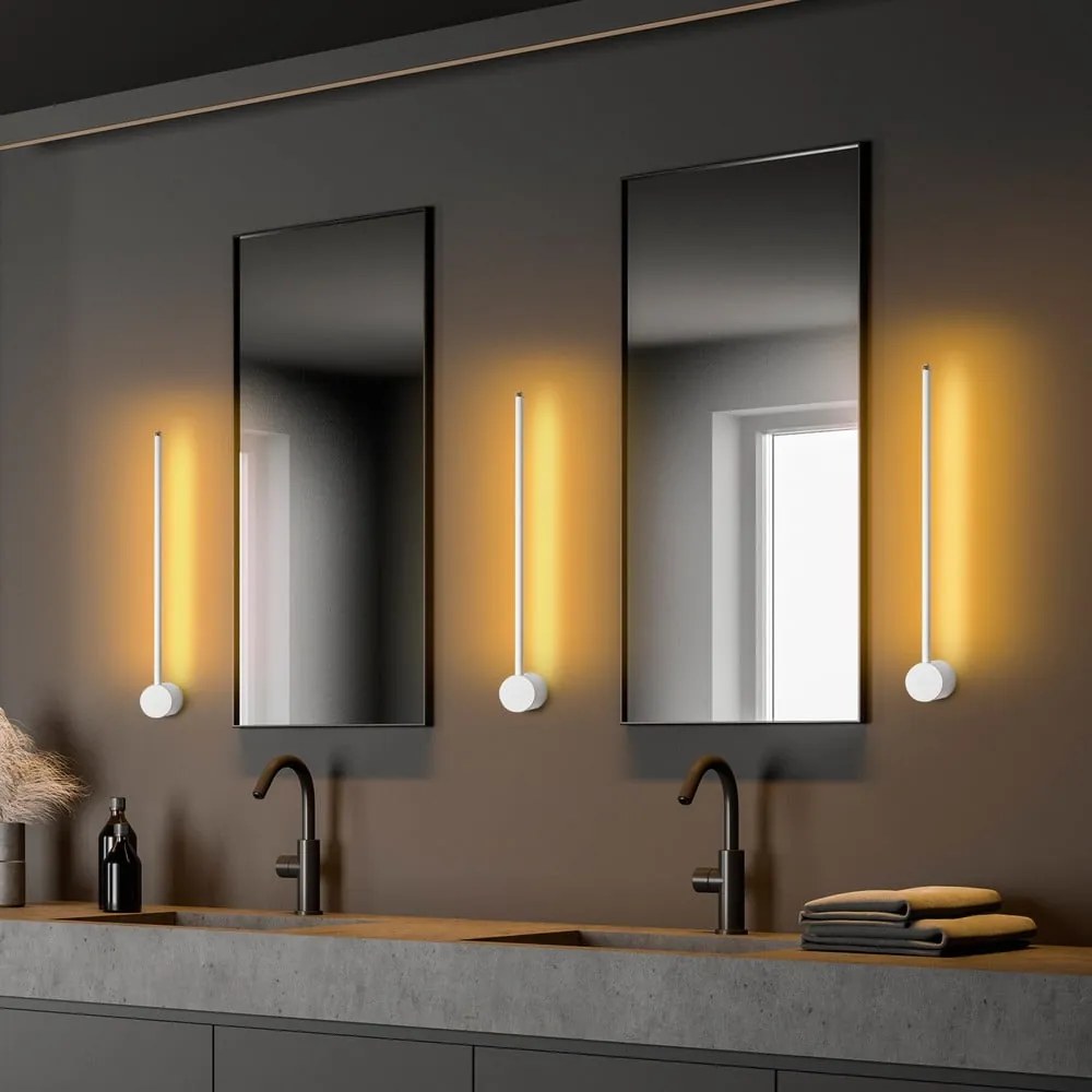 Biały kinkiet LED ø 7 cm Sword – Opviq lights