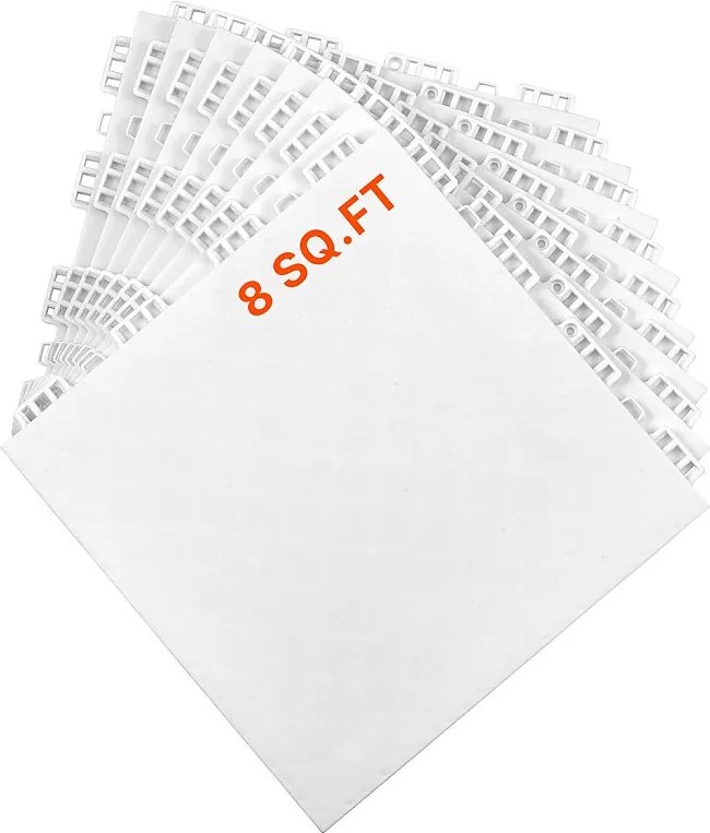 Wykładziny Podłogowe SucceBuy 8 - Zestaw Łączonych Płytek Podłogi Siłowni w Popielatym Szarym do Maty Treningowej