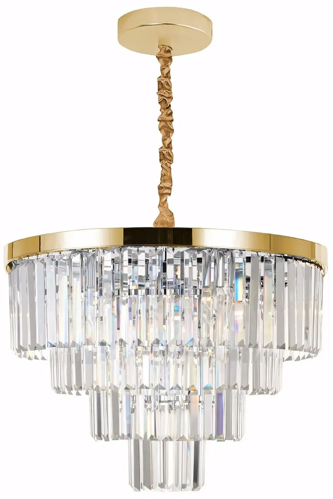 LAMPA SUFITOWA KRYSZTAŁOWA WISZĄCA APP1533-6CP4 ZŁOTA