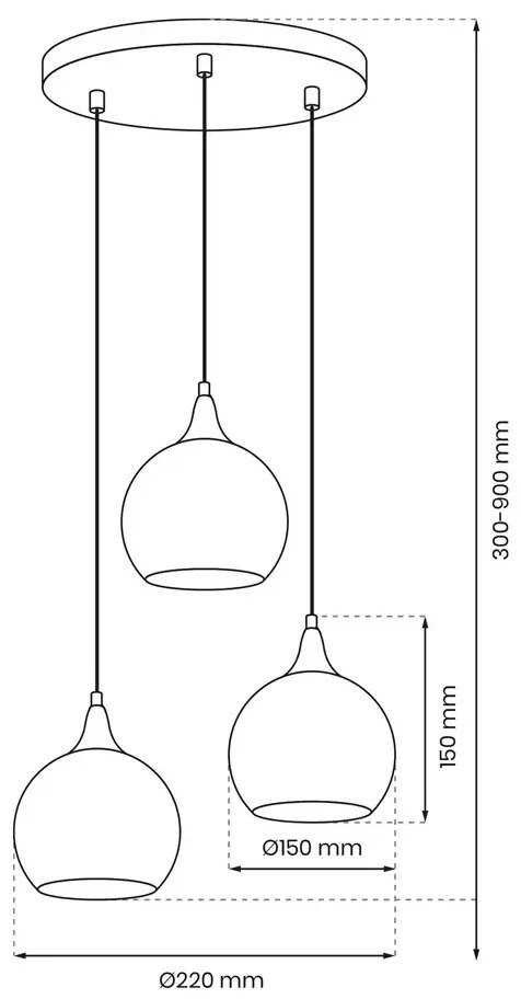Złota lampa wisząca glamour - N68-Zeners