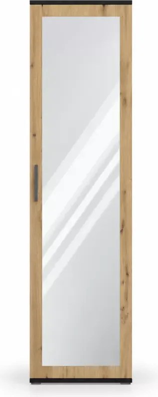 Biała szafa Duos z lustrem