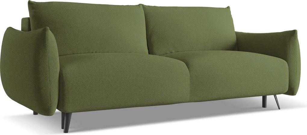 Trzyosobowa sofa Malie z pojemnikiem i funkcją spania, tkanina szenilowa