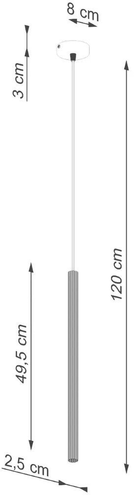 Lampa wisząca ARCHE 1 biała SOLLUX LIGHTING