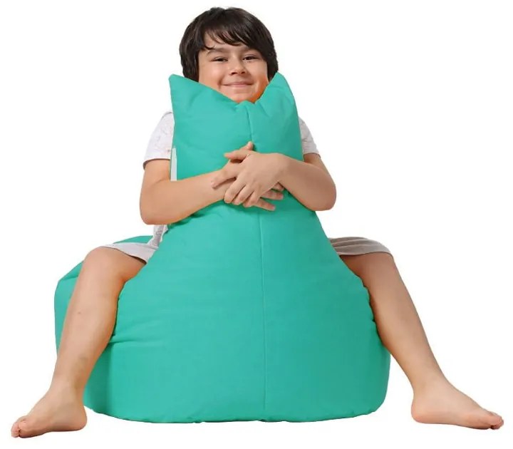 Turkusowy dziecięcy worek do siedzenia Baton – Floriane Garden