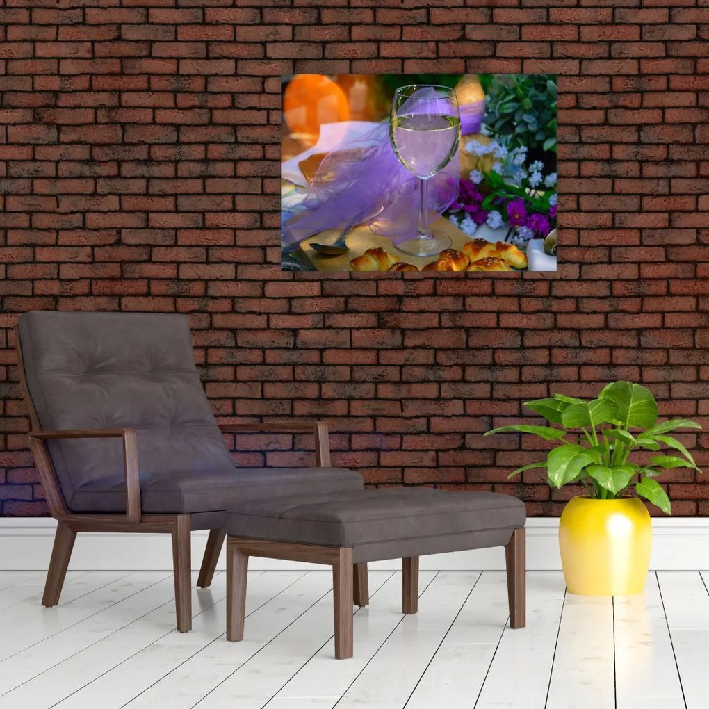 Obraz na szkle - piknik (70x50 cm)