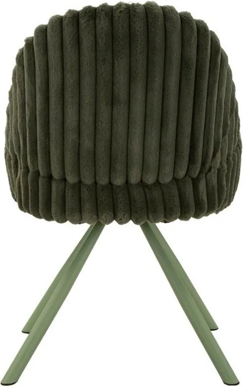 Zielone tapicerowane fotele jadalniane zestaw z podłokietnikami 2 szt. Stockholm – Mauro Ferretti