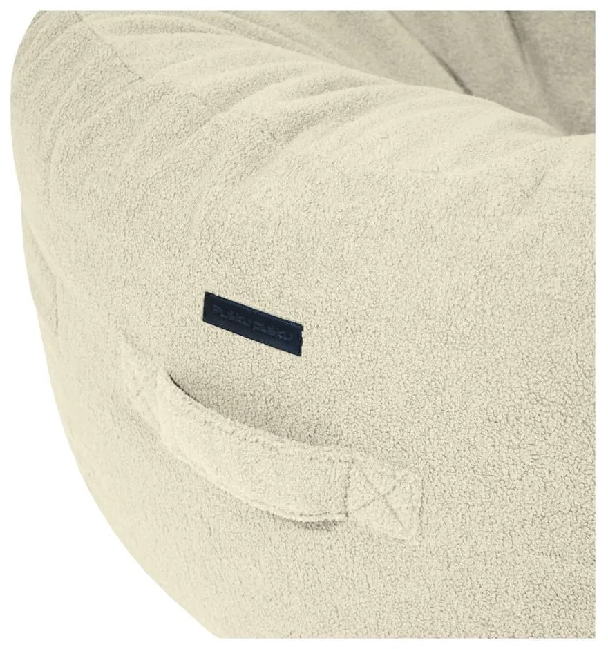 Brązowy worek do siedzenia z materiału bouclé Roll 135 – SLOWDOWN
