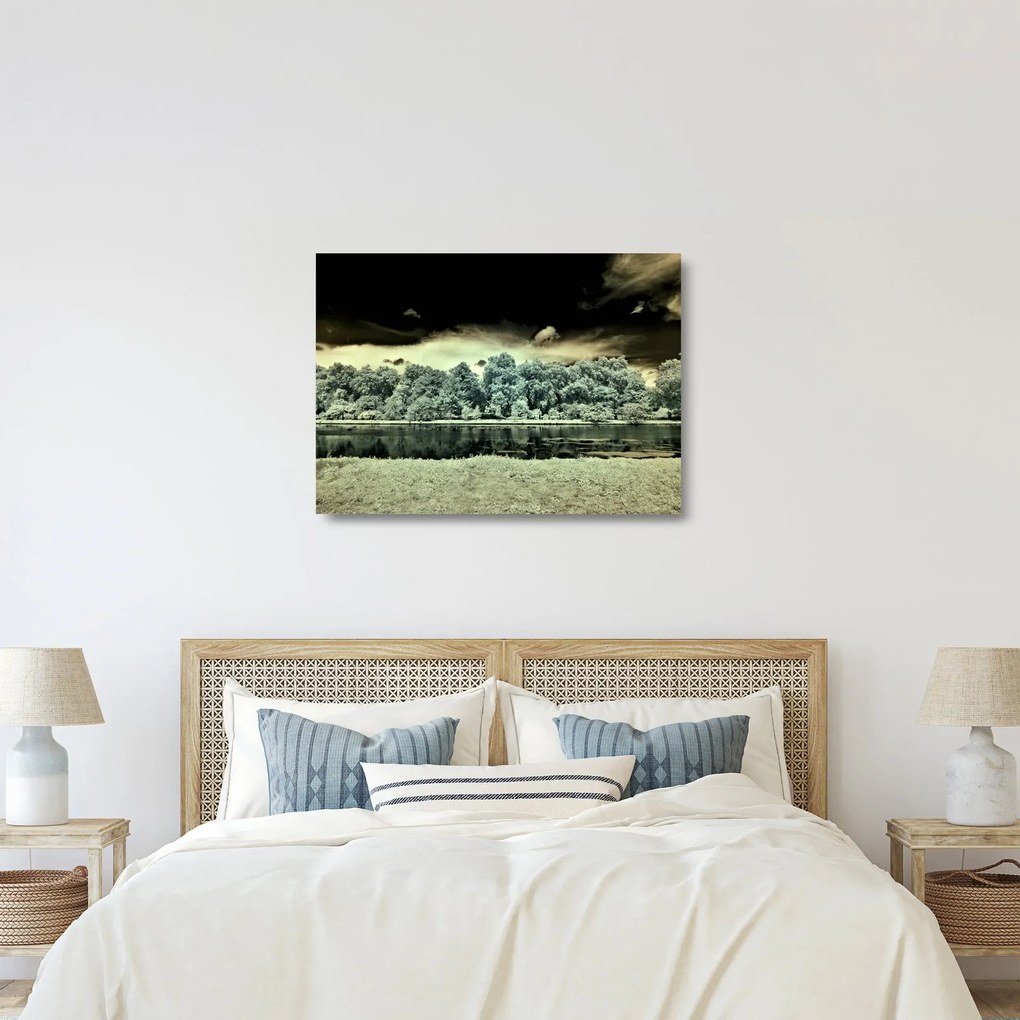 Obraz na szkle akwenu wodnego (70x50 cm)