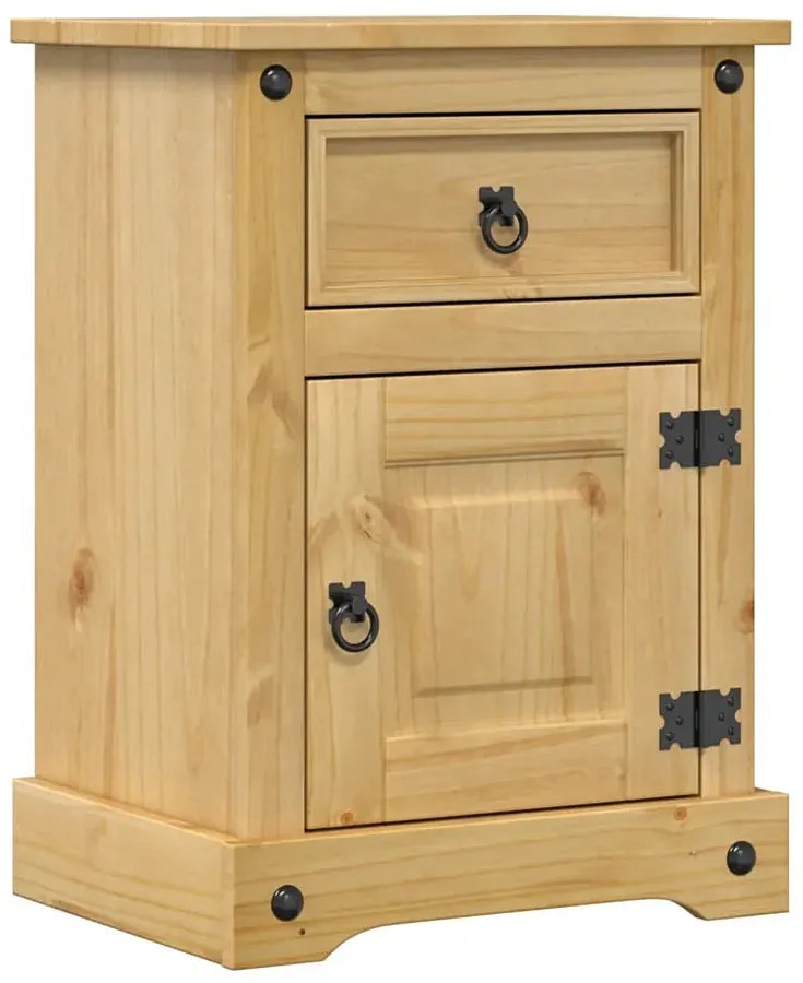 Skandynawska szafka nocna z drzwiczkami i szufladą Z2-Z57