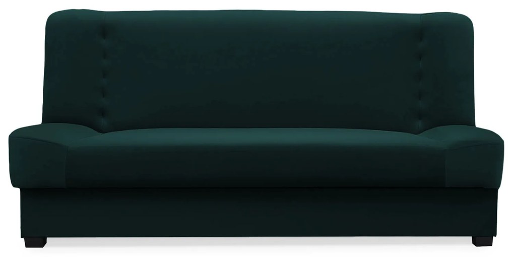 Sofa z Funkcją Spania PIANO Rozkładana Wersalka Dwuosobowa Zielona Nowoczesna do Salonu