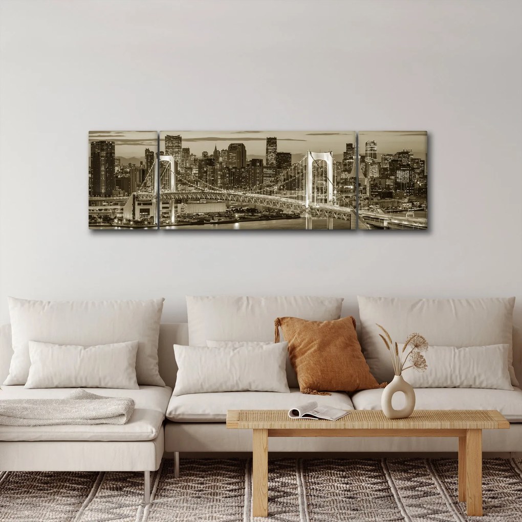 Obraz - Złote Miasto (170x50 cm)